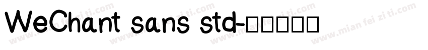 WeChant sans std字体转换